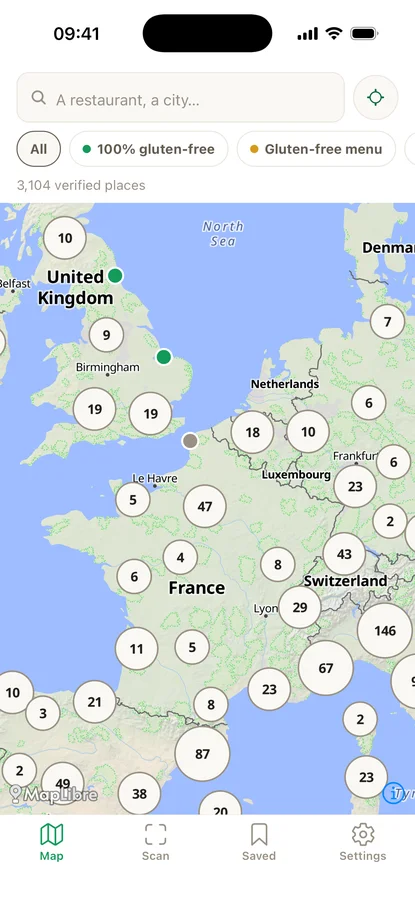 The map of 3,274 verified places