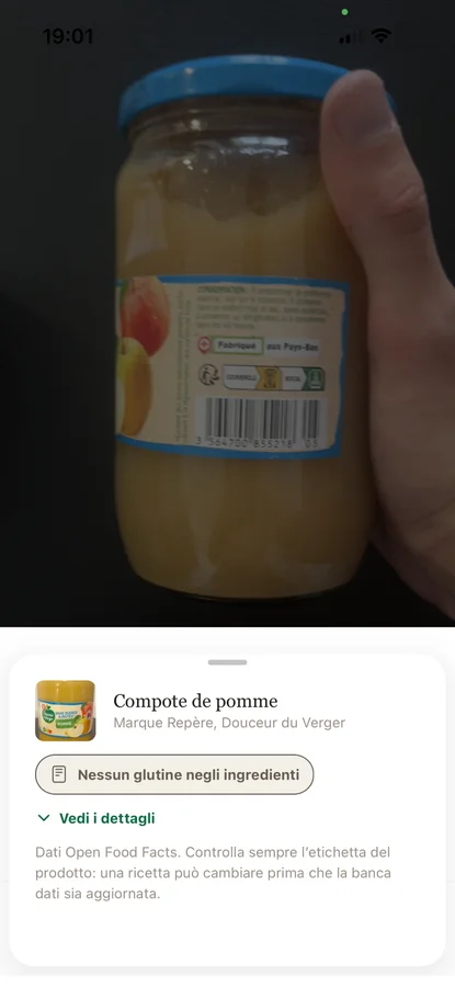 Il verdetto su una composta scansionata