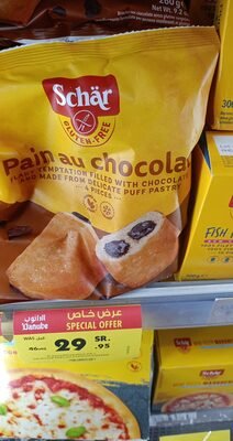 Confezione del pain au chocolat senza glutine Schär