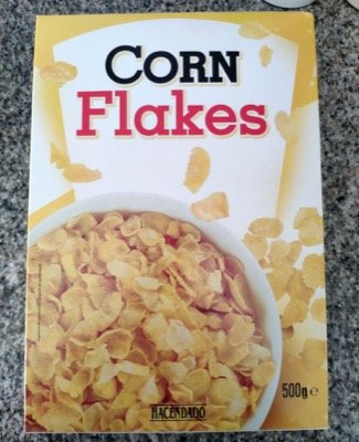 Scatola di Corn Flakes Hacendado di Mercadona